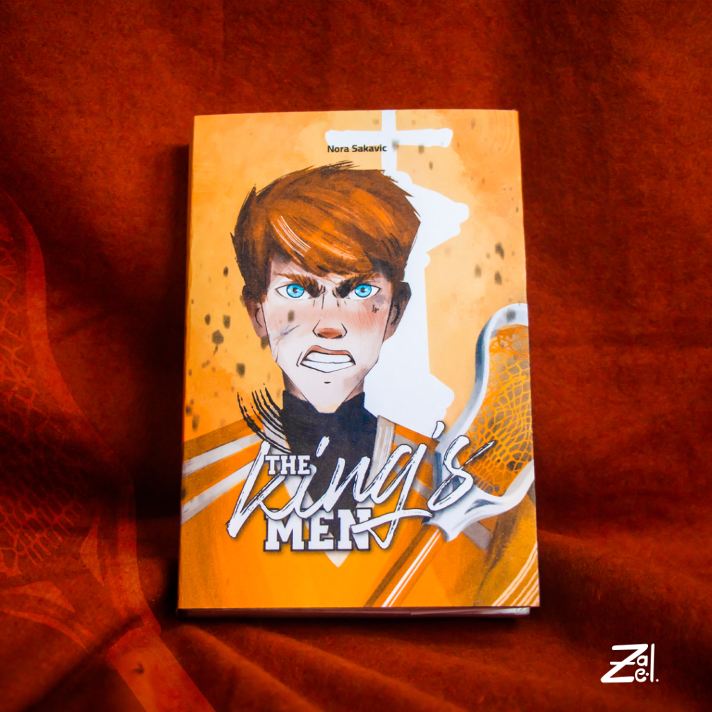 Mockup de la couverture du tome 3 de la trilogie All for the Game de Nora Sakavic intitulé The king's men