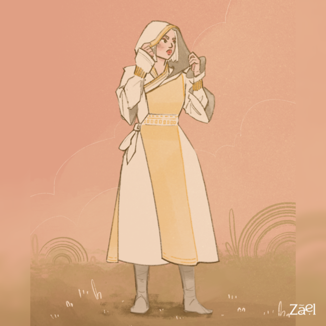 Illustration d'un personnage féminin